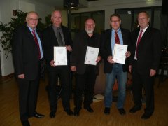 v.l. Volker Rabiega, Mattias Bock, Dietmar Achtert, Peter Claußnitzer, Peter Alexander